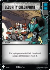 Security Checkpoint - Wave 1 - Transformers TCG card