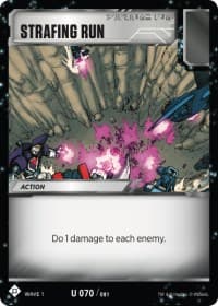 Strafing Run - Wave 1 - Transformers TCG card