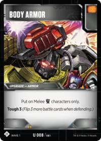 Body Armor - Wave 1 - Transformers TCG card