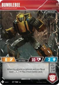 Bumblebee - Courageous Scout - Wave 1 - Transformers TCG card