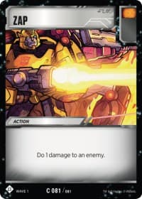 Zap - Wave 1 - Transformers TCG card