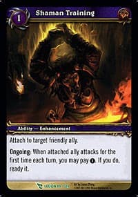 Shaman Training - March of the Legion - WoW card