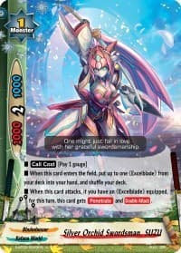 Silver Orchid Swordsman, SUZU - Dimension Destroyer - Future Card BuddyFight card