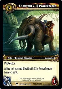 Shattrath City Peacekeeper - March of the Legion - WoW card