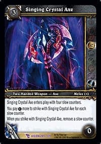 Singing Crystal Axe - March of the Legion - WoW card