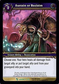 Sustain or Reclaim - March of the Legion - WoW card