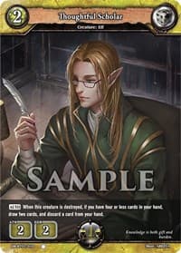Thoughtful Scholar - Reckoning of Vashr - Dragoborne card