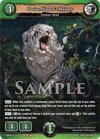 Darius, Nature's Majesty - Reckoning of Vashr - Dragoborne card