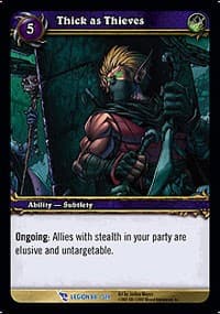 Thick as Thieves - March of the Legion - WoW card