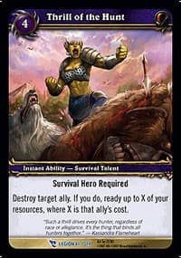 Thrill of the Hunt - March of the Legion - WoW card