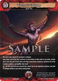 War Lord's Challenge - Reckoning of Vashr - Dragoborne card