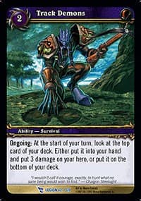 Track Demons - March of the Legion - WoW card