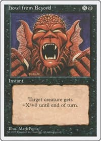 Howl from Beyond - Fourth Edition - Magic: The Gathering card