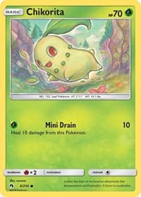 Chikorita (6) - SM - Lost Thunder - Pokemon card