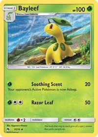 Bayleef - SM - Lost Thunder - Pokemon card