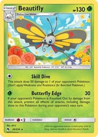 Beautifly - SM - Lost Thunder - Pokemon card