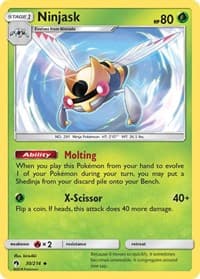 Ninjask - SM - Lost Thunder - Pokemon card