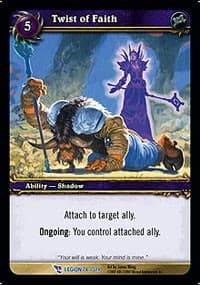 Twist of Faith - March of the Legion - WoW card
