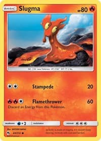 Slugma - SM - Lost Thunder - Pokemon card