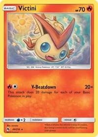 Victini - SM - Lost Thunder - Pokemon card