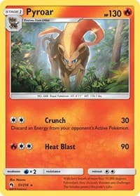 Pyroar - SM - Lost Thunder - Pokemon card