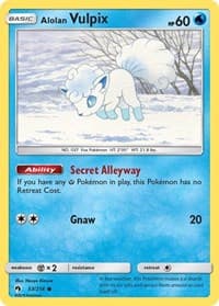 Alolan Vulpix - SM - Lost Thunder - Pokemon card