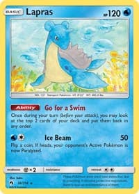 Lapras - SM - Lost Thunder - Pokemon card