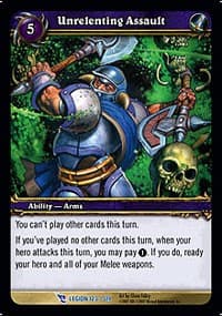 Unrelenting Assault - March of the Legion - WoW card