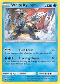 White Kyurem - SM - Lost Thunder - Pokemon card