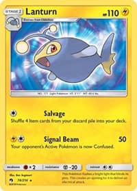 Lanturn - SM - Lost Thunder - Pokemon card