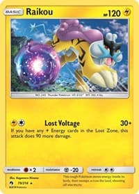Raikou - SM - Lost Thunder - Pokemon card