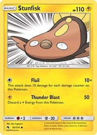 Stunfisk - SM - Lost Thunder - Pokemon card