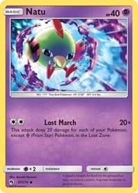 Natu - SM - Lost Thunder - Pokemon card