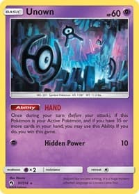Unown (91) - SM - Lost Thunder - Pokemon card