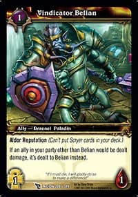 Vindicator Belian - March of the Legion - WoW card