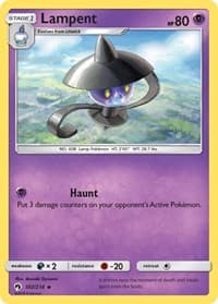 Lampent - SM - Lost Thunder - Pokemon card