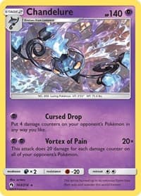 Chandelure - SM - Lost Thunder - Pokemon card