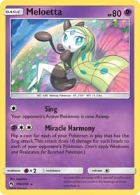 Meloetta - SM - Lost Thunder - Pokemon card