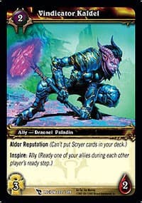 Vindicator Kaldel - March of the Legion - WoW card