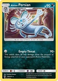 Alolan Persian - SM - Lost Thunder - Pokemon card