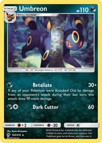 Umbreon - SM - Lost Thunder - Pokemon card