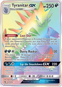 Tyranitar GX (Secret) - SM - Lost Thunder - Pokemon card