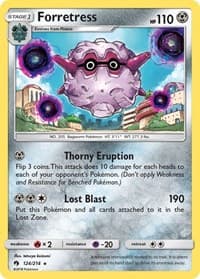 Forretress - SM - Lost Thunder - Pokemon card