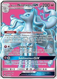 Alolan Ninetales GX (Full Art) - SM - Lost Thunder - Pokemon card