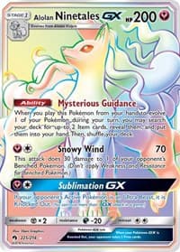 Alolan Ninetales GX (Secret) - SM - Lost Thunder - Pokemon card