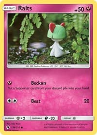 Ralts - SM - Lost Thunder - Pokemon card