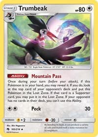 Trumbeak - SM - Lost Thunder - Pokemon card