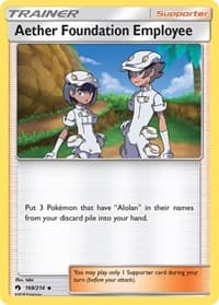 Aether Foundation Employee - SM - Lost Thunder - Pokemon card