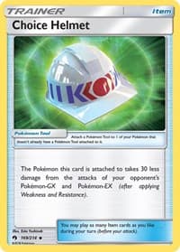Choice Helmet - SM - Lost Thunder - Pokemon card