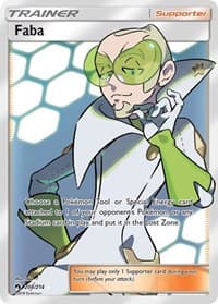 Faba (Full Art) - SM - Lost Thunder - Pokemon card